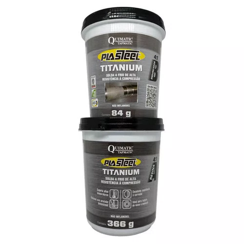 Plasteel Massa 4:1 Solda a Frio Quimatic 450 g PTT1 Tapmatic