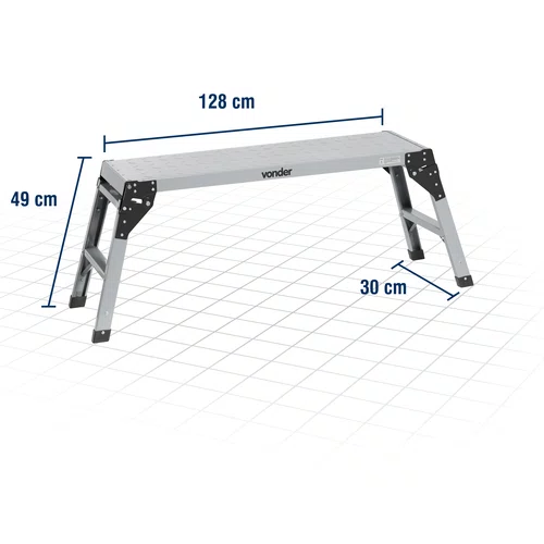 Plataforma Metálica Dobrável 150 kg Vonder