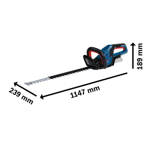 Podador de Cerca Viva Bosch GHE 18V-60 18V Motor Brushless Sem Bateria