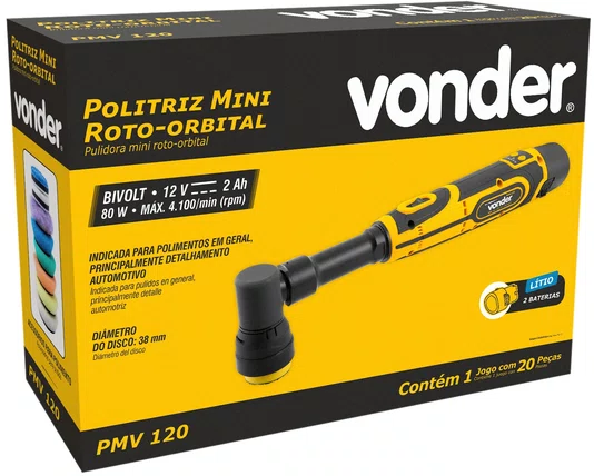 Politriz Mini 1.1/2" 12V PMV120 – Vonder