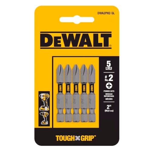 Ponta Bit Phillips #2 5 Peças DWA2PH2-5L DeWalt