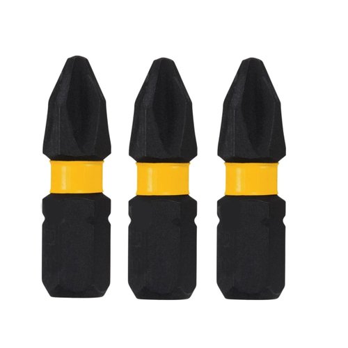 Ponta Phillips #2 FlexTorq 1" 3 Peças DWAF1PH2IR3 DeWalt