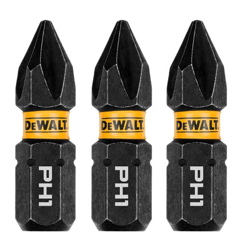 Ponta Phillips #1 FlexTorq 1" 3 Peças DWAF1PH1IR3 DeWalt