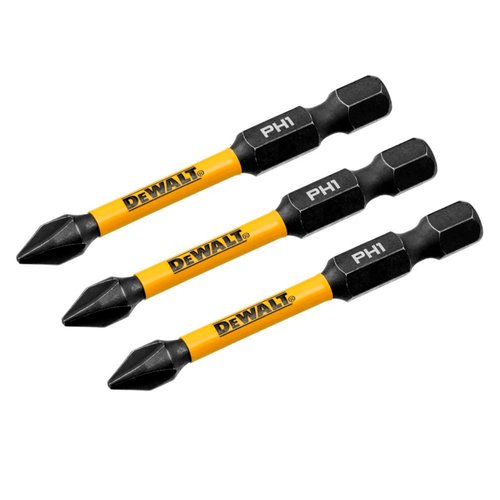 Ponta Phillips #1 Flextorq 2 1/4" 3 Peças DWAF2PH1IR3 DeWalt