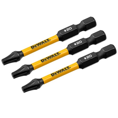 Ponta Torx T20 FlexTorq 2-1/4 - 3 Peças DWAF2TX20IR3 DeWalt