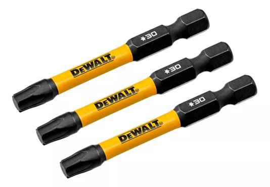 Ponta Torx T30 FlexTorq 2-1/4 - 3 Peças DWAF2TX30IR3 DeWalt