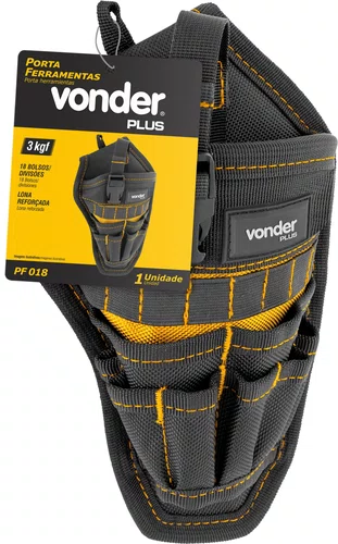 Porta Ferramentas PF 018 com 18 Bolsos Vonder Plus