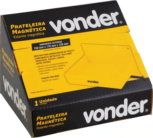 Prateleira Magnética 148x115x30 mm Vonder