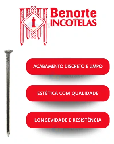 Prego com Cabeça 17 x 27 1 kg Benorte