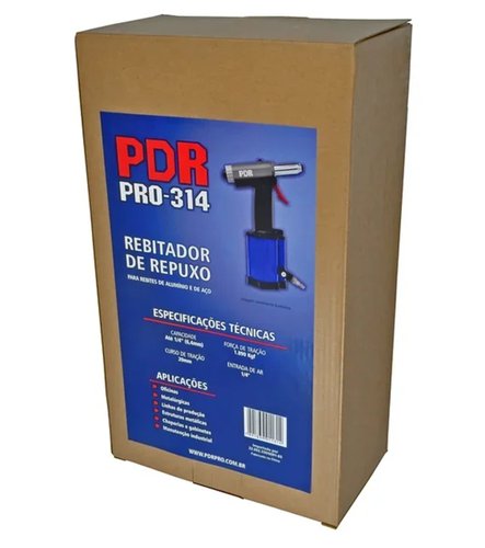 Rebitador Pneumático até 1/4" 1.890 Kgf PRO-314 PDR