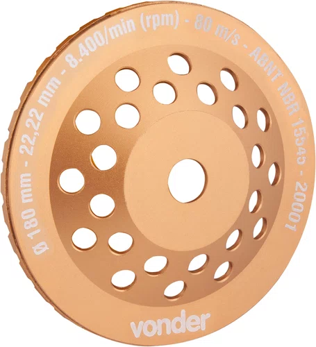 Rebolo Diamantado Turbo 180 mm – Vonder