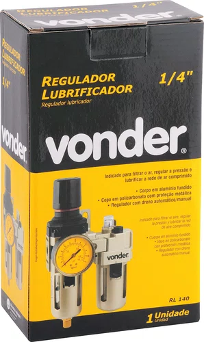 Regulador Lubrificador 1/4" RL 140 – Vonder