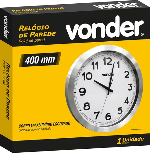 Relógio de Parede 400 mm – Vonder