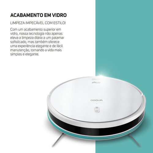 Robô Aspirador Inteligente Robot W1000 Com Mapeamento Wap
