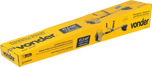 Roçadeira a Gasolina 41,5cc RGP415E Vonder
