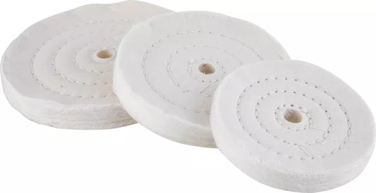 Jogo de Rodas de Pano Poliméricas Vonder 100 mm com Pasta Abrasiva – 8 Peças