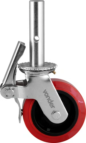 Rodízio 6" PU para Andaime – Vonder
