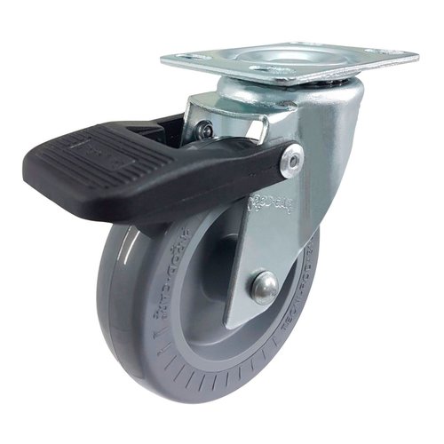 Rodízio Giratório 4un 3” 310 BP 60kg Cinza Rod-Car