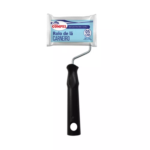 Rolo De Lã 05cm Com Cabo Compel