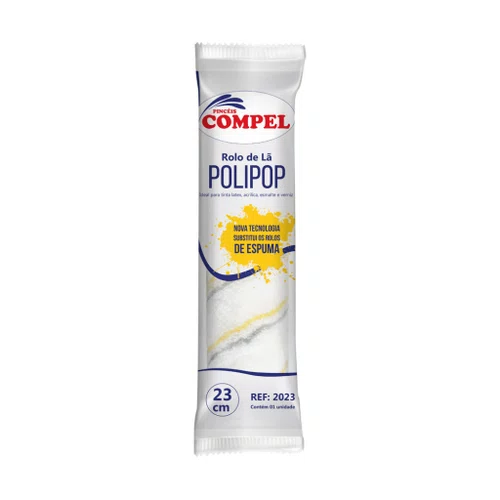 Rolo de Lã Polipop 23cm Sem Cabo Compel
