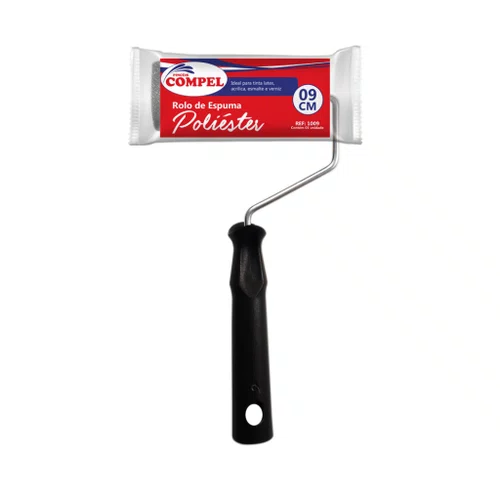 Rolo Espuma Poliéster 09cm Com Cabo Compel