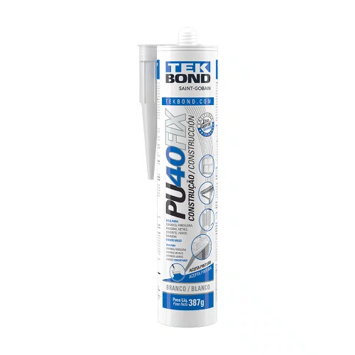 Selante de Poliuretano Pu40Fix 387G Branco - Tekbond