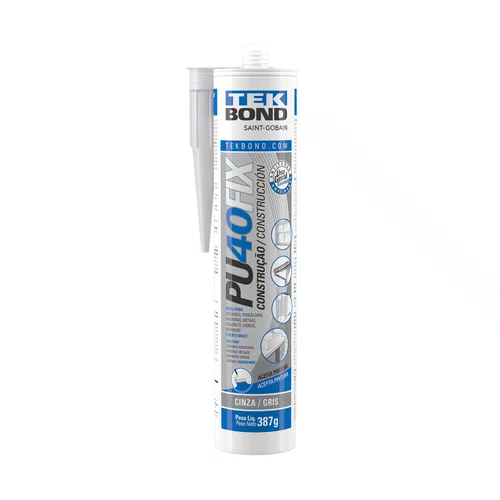 Selante de Poliuretano Pu40Fix 387G Cinza - Tekbond