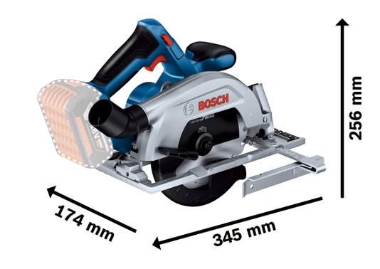 Serra Circular Bosch 18V GKS 185-LI Sem Bateria BL