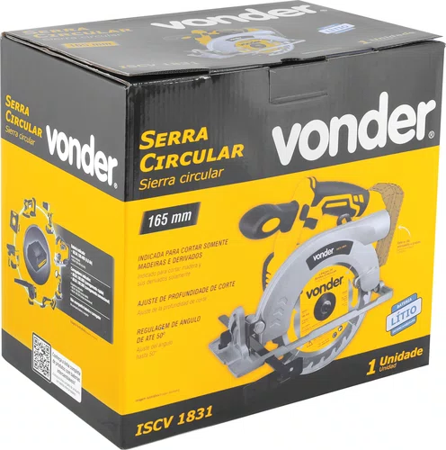 Serra Circular 18V ISCV1831 Sem Bateria e Carregador – Vonder