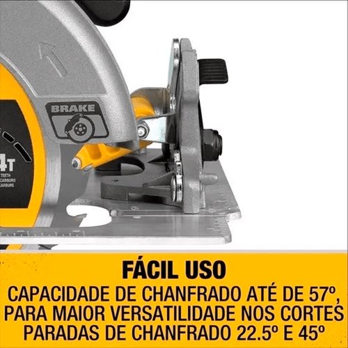 Serra Circular 7-1/4" 20v Max Li-Ion Brushless DCS570B-B3 DeWalt