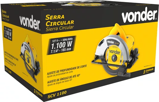 Serra Circular 7.1/4" SCV1100 127V – Vonder