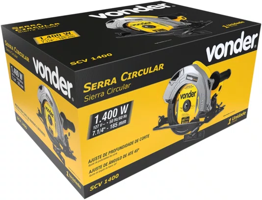 Serra Circular 7.1/4" SCV1400 127V – Vonder