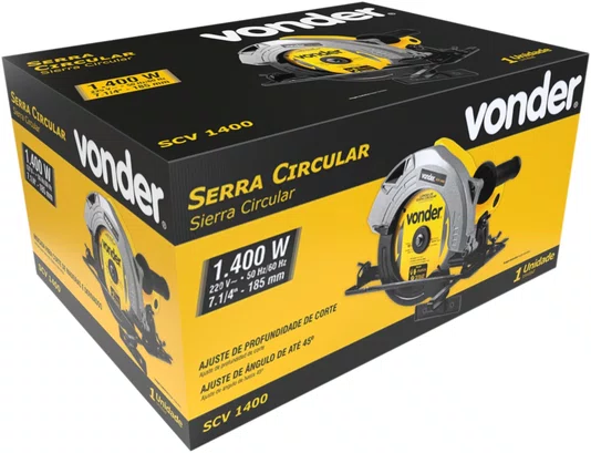 Serra Circular 7.1/4" SCV1400 220V – Vonder