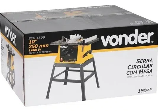 Serra Circular de Bancada SCV1800 10" 1800W 220V – Vonder