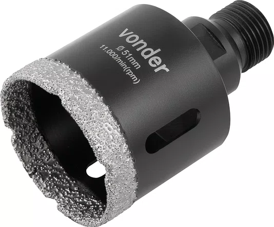 Serra Copo Diamantada 51 mm para Esmerilhadeira Vonder