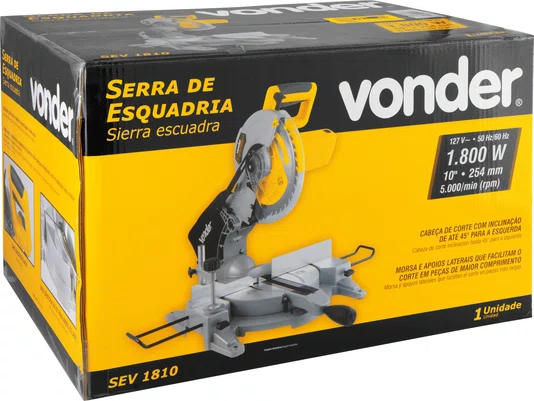Serra Esquadria SEV1810 10'' 127V Vonder