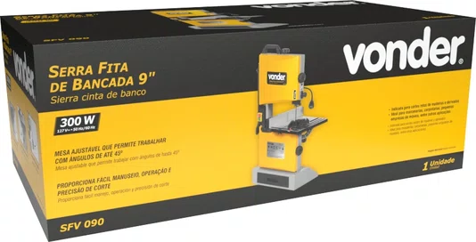Serra Fita de Bancada 9" SFV090 127V Vonder