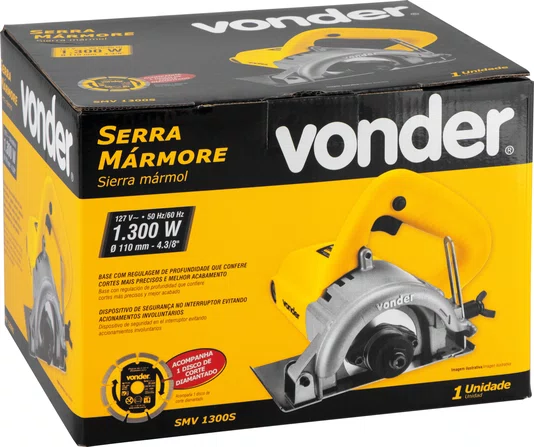 Serra Mármore SMV1300 127V com Disco Vonder