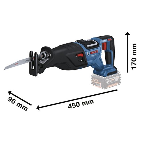 Serra Sabre Bosch 18V GSA 185-LI Sem Bateria BL