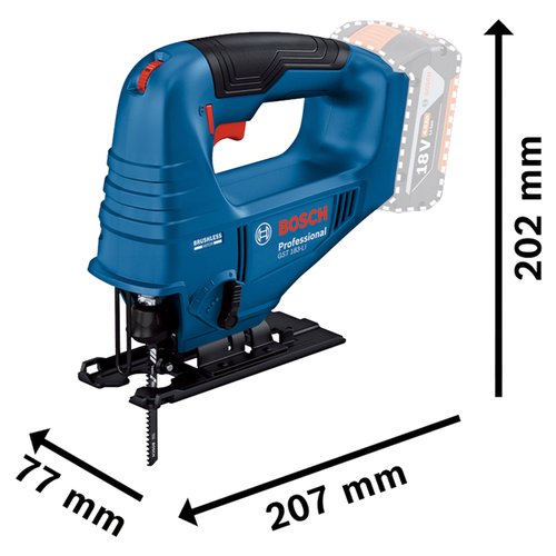 Serra Tico-Tico Bosch 18V GST 183-LI Sem Bateria BL