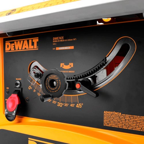 Serras de Mesa 10" 1800w 220v DWE7470-B2 DeWalt