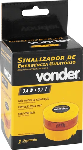Sinalizador de Emergência Giratório Vonder
