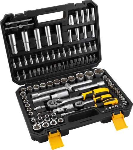 Jogo de Soquetes e Catracas 1/2" e 1/4" 108 Peças Vonder