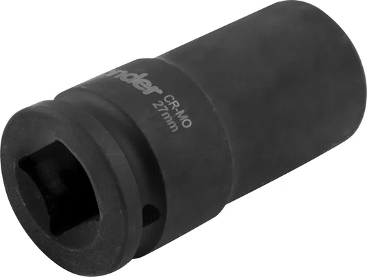 Soquete Sextavado Longo Encaixe 3/4" 27 mm Cromado Vonder