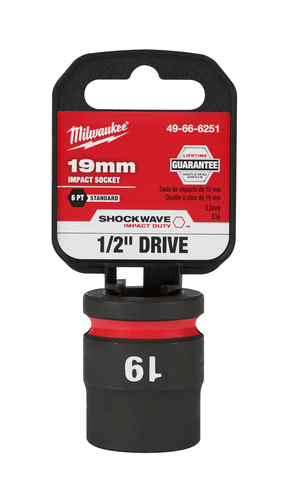 Soquete Impacto D 1/2" X 19Mm X 48Mm 49-66-6251 Milwaukee