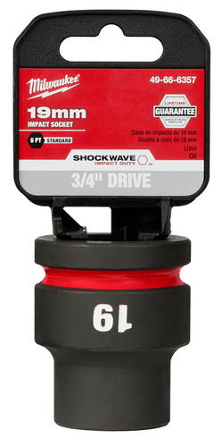 Soquete Impacto F 3/4" X 19Mm X 53Mm 49-66-6357 Milwaukee