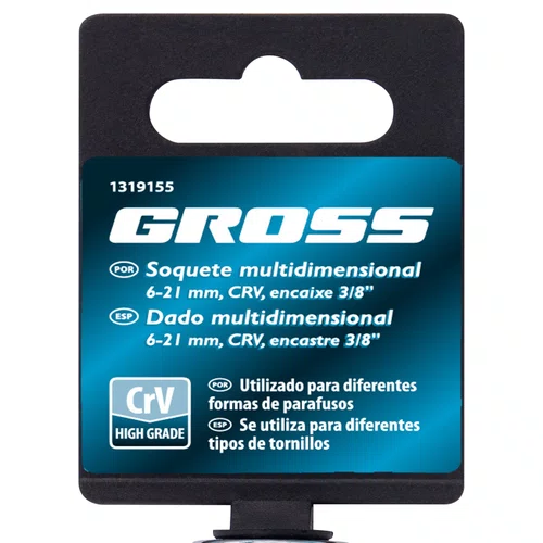 Soquete Multidimensional  6 a 21 mm Encaixe 1319155 Gross