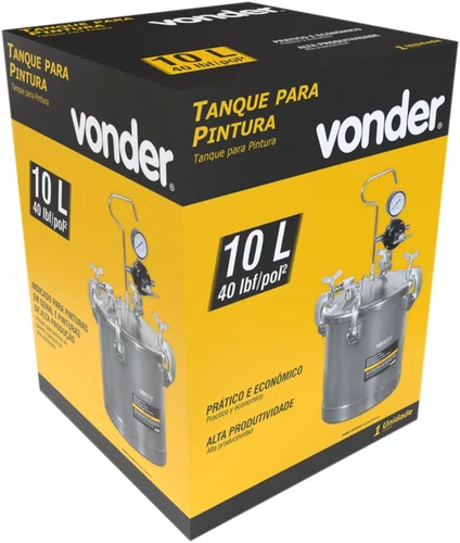 Tanque para Pintura 10L Vonder Sem Pistola e Sem Mangueira