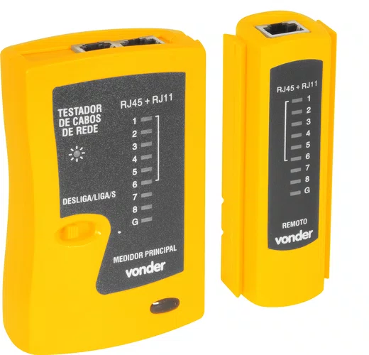 Testador de Cabos de Rede RJ11/RJ12/RJ45 Vonder