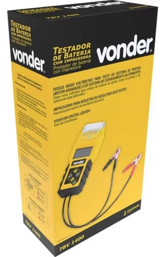 Testador de Bateria TBV1400 com Impressora Vonder